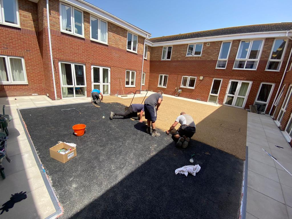 Resin Communal Area Under Construction Dorset
