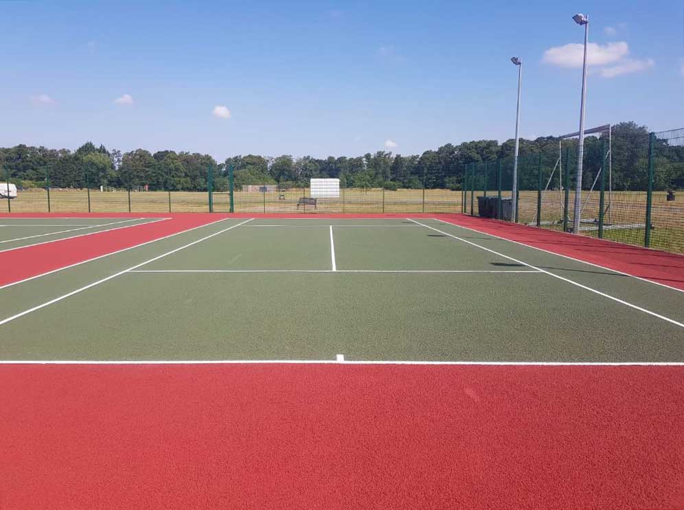 Red Tennis Court