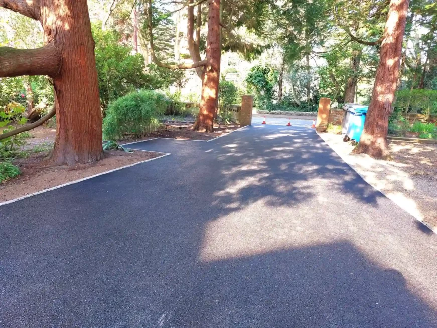 New Tree Lined Tarmac Driveway