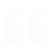 White quotation marks icon